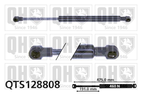 QUINTON HAZELL Газовая пружина, крышка багажник QTS128808